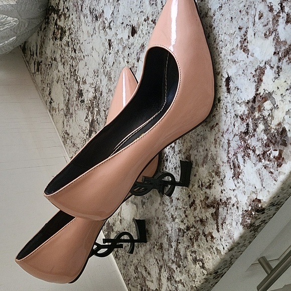 YSL Opyum Point-toe Patton Leather Heels - Picture 2 of 5